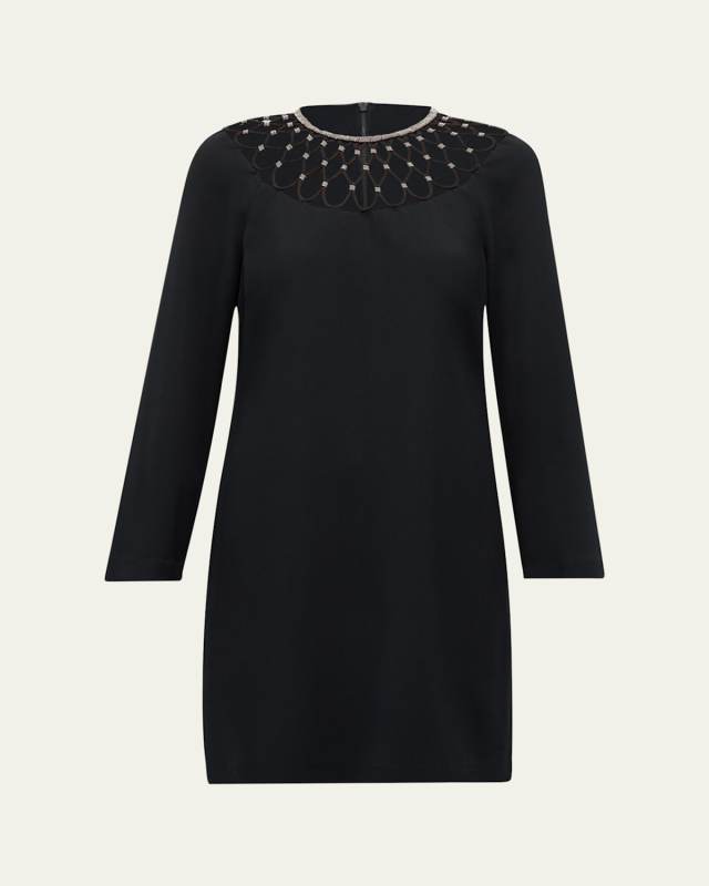 Alby Chain-Embellished Shift Dress